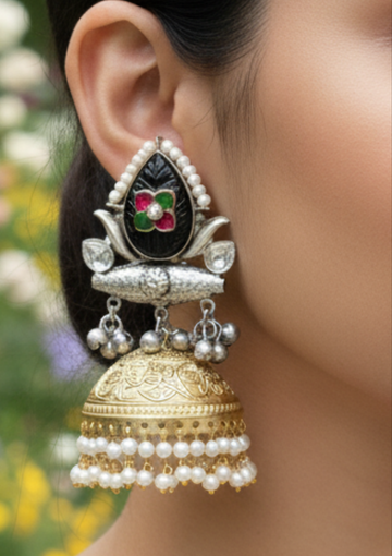 YASHIKA BLACK JHUMKA