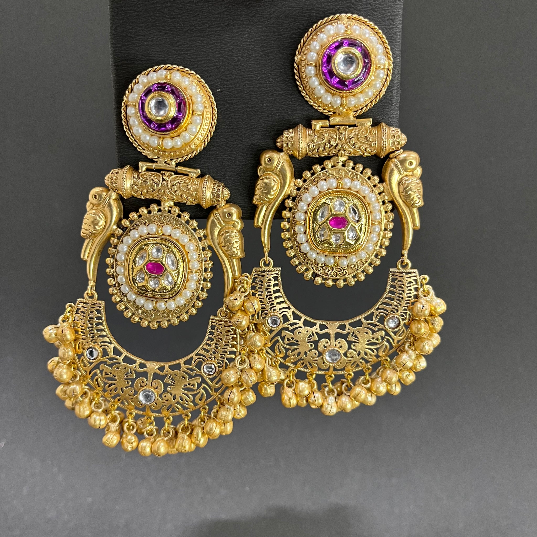 Pearls Chanbali Earrings