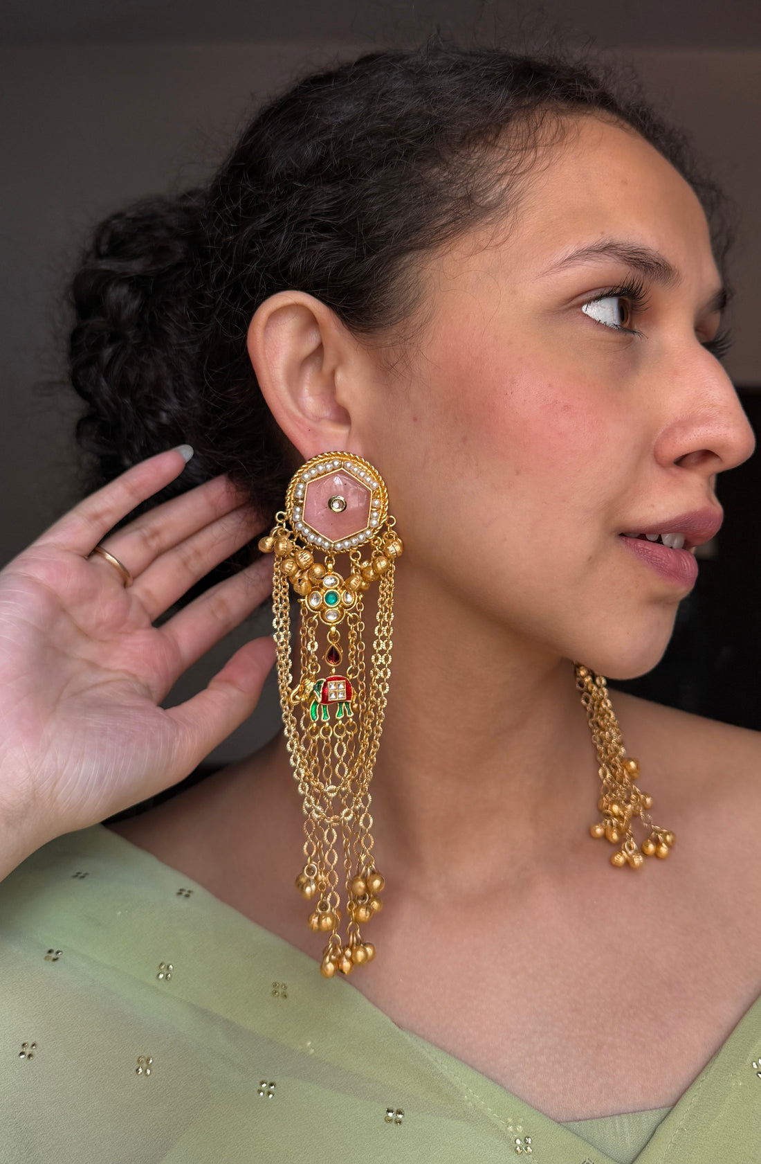 Lashkara Earrings-Pink