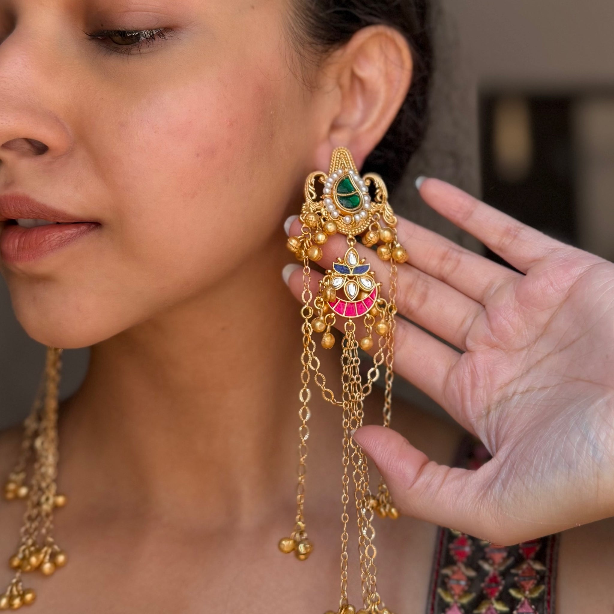 ALISHA KASHMIRI EARRINGS