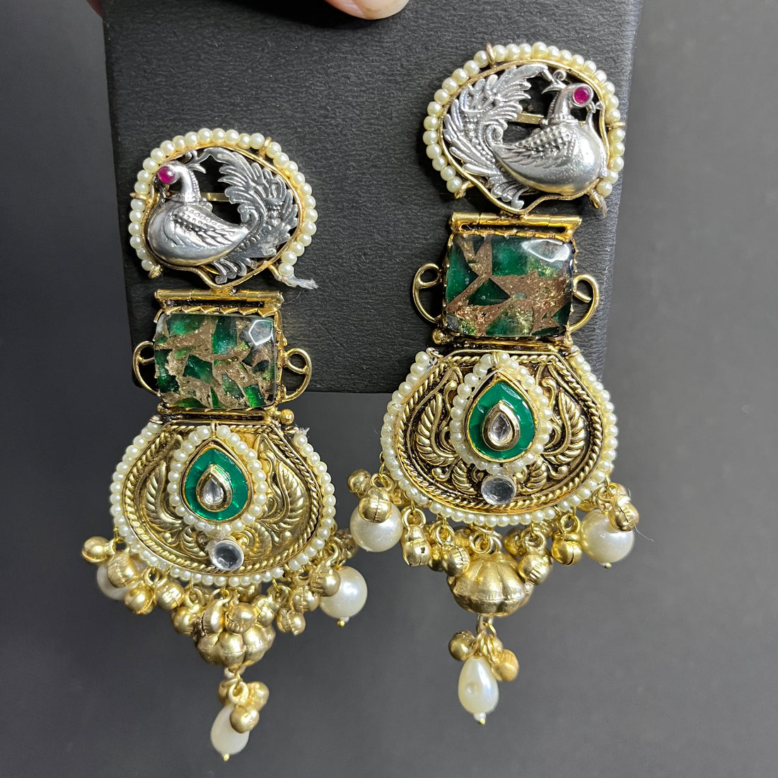 DOUBLET STONE EARRINGS