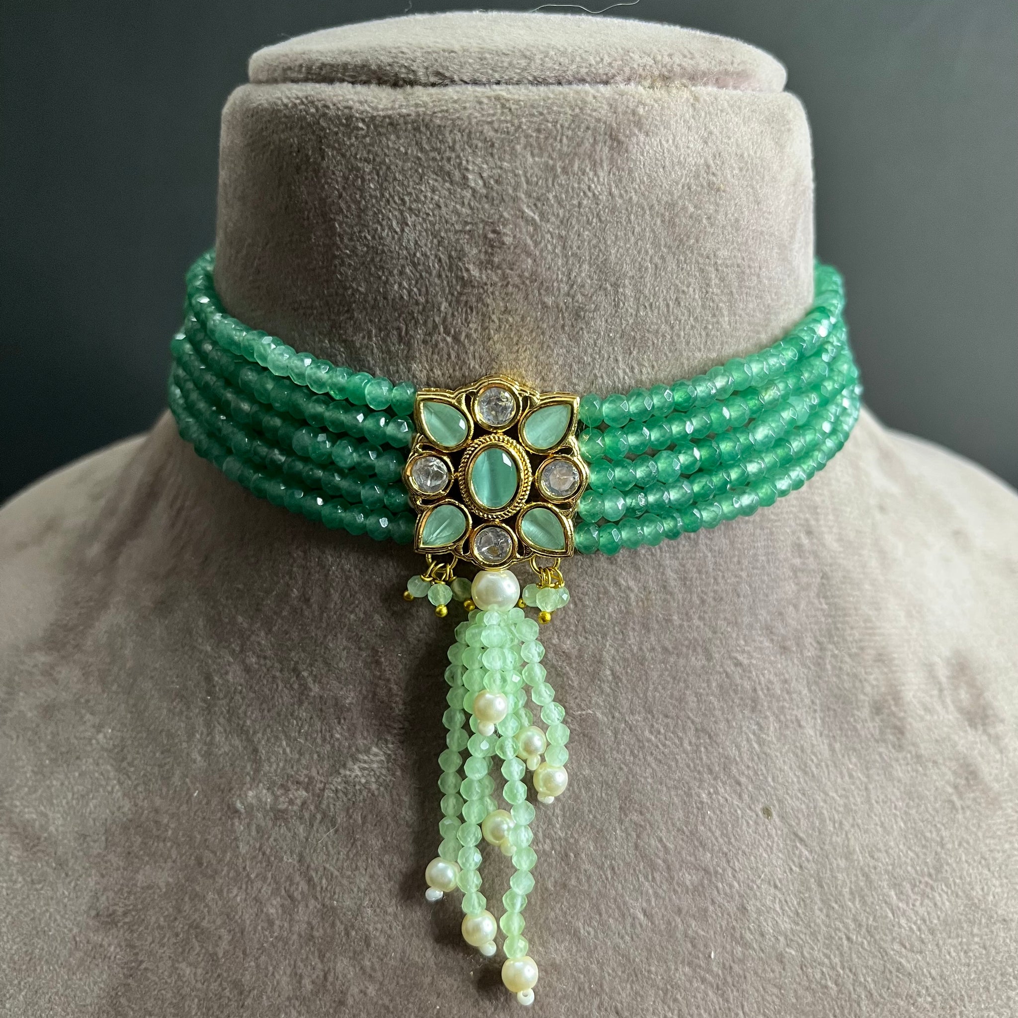 MINT GREEN TYAANI INSPIRED CHOKER