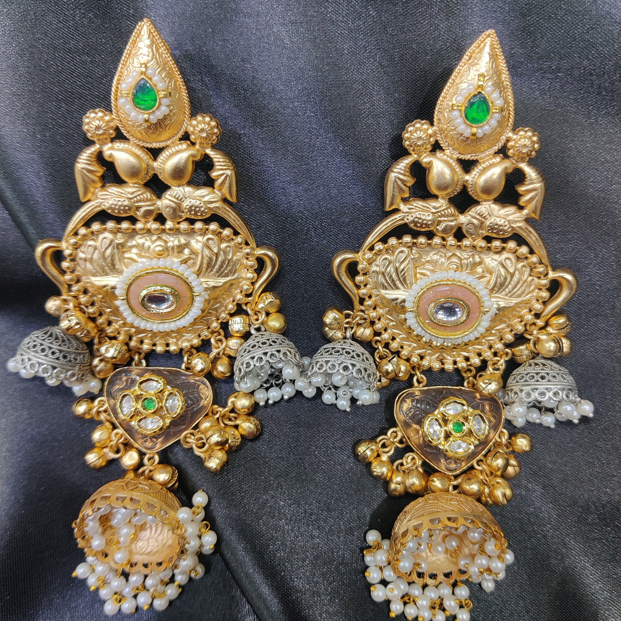 ANKITA PEACH COLOR  JHUMKA