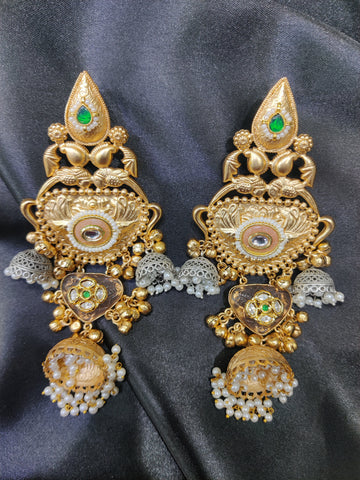 ANKITA PEACH COLOR  JHUMKA