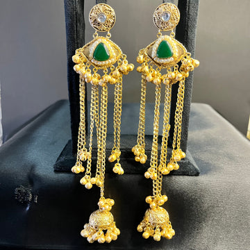 KASHMIRI INAYAT JHUMKI-EMERALD