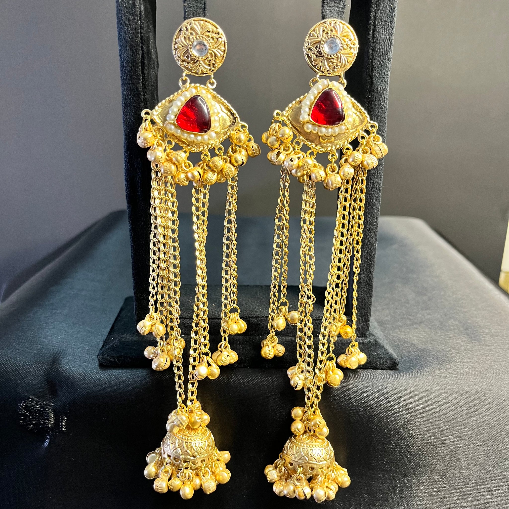 KASHMIRI INAYAT JHUMKI-RUBY