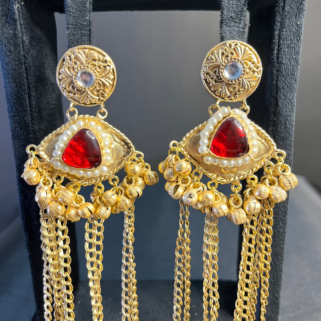 KASHMIRI INAYAT JHUMKI-RUBY