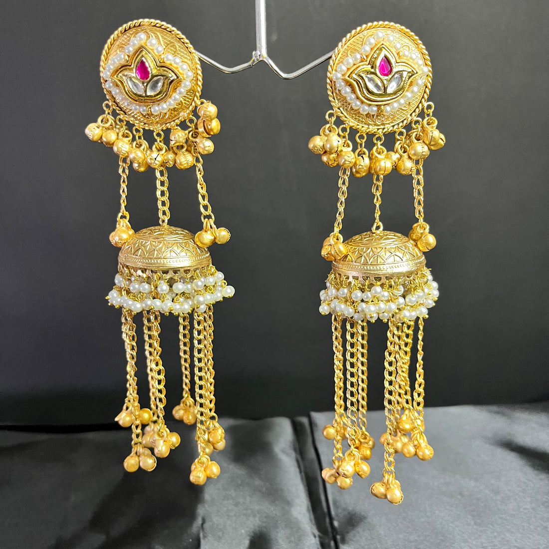 NOORANI KASHMIRI JHUMKA-RUBY