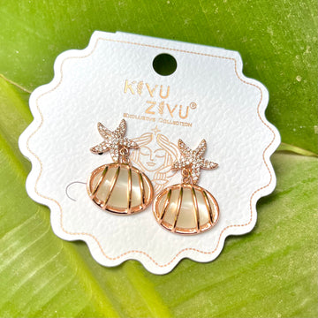 Starfish 14k Gold plated Earrings