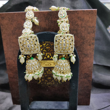 Bollywood inspired kundan earrings