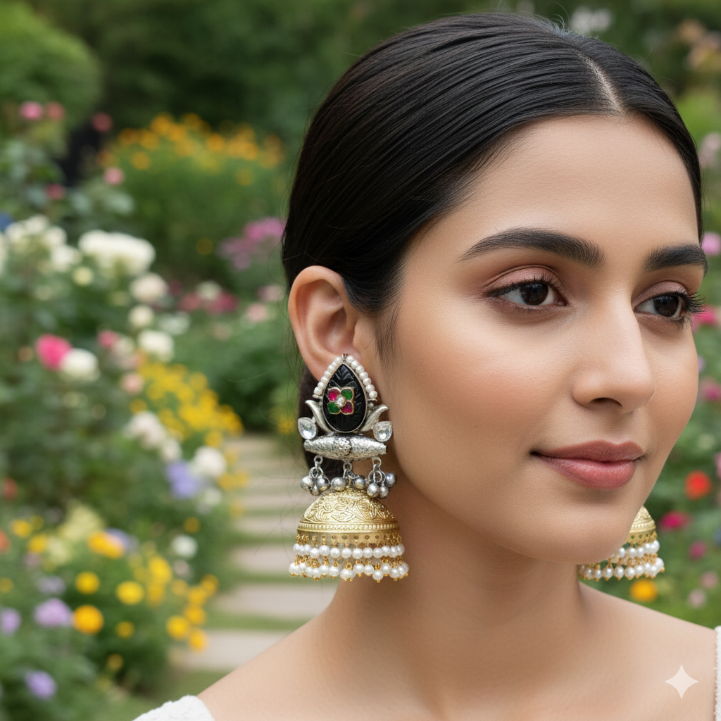 YASHIKA BLACK JHUMKA