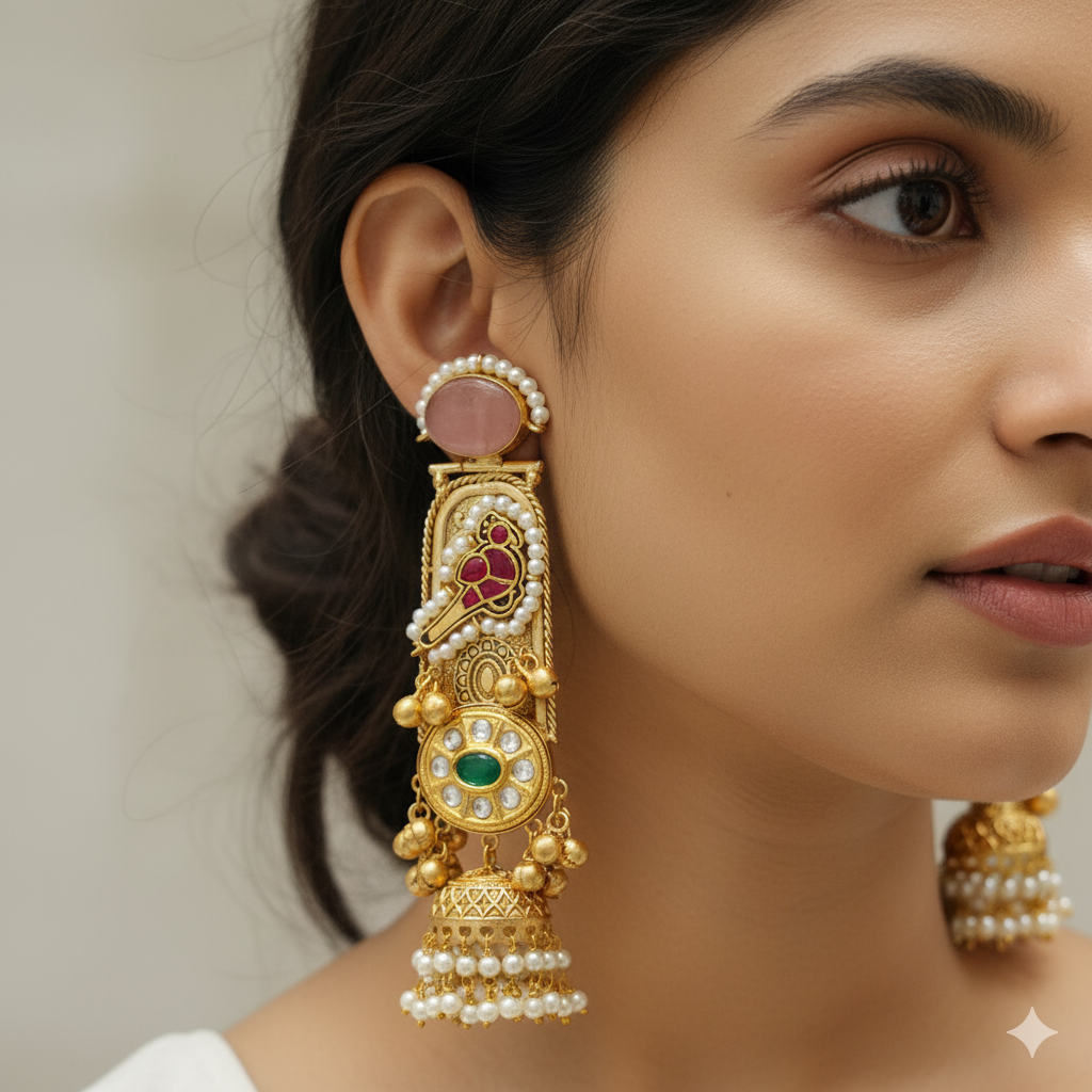 SURBHI PINK EARRINGS