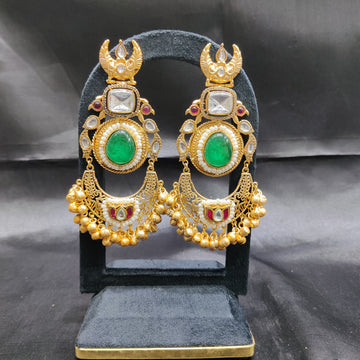 NAINA DOUBLET GREEN EARRINGS