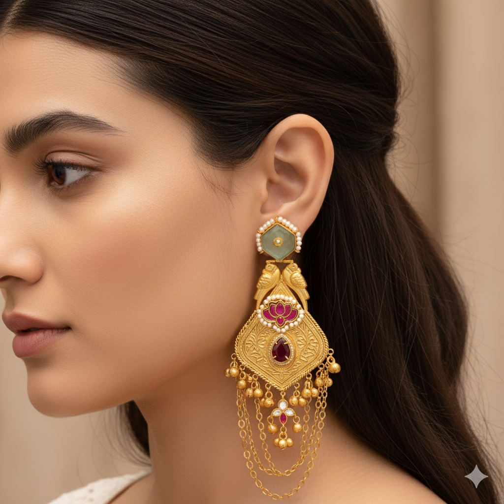 Adaa Leaf Earrings